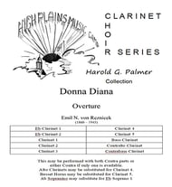 Donna Diana Overture Clarinet Ensemble P.O.D. cover Thumbnail